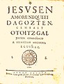 Publicación piadosa en vascuence del jesuita Sebastián Mendiburu (1760)