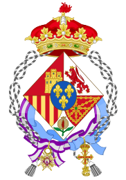 Coat of arms used as Dowager in the exile