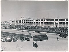 Außenansicht der Westfassade 1951