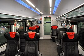 Übergang von der First Class in die Business Class (ÖBB, Nr. 52 – 60)