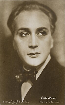 Gösta Ekman 1922 (fotografie Atelier Jaeger)