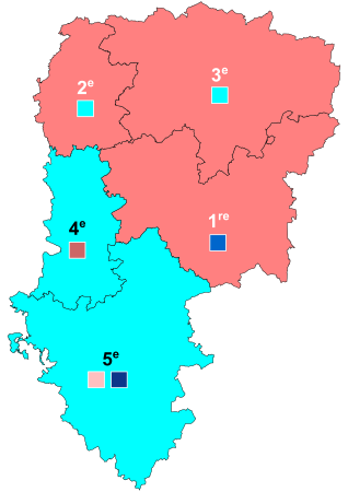 Nuance politique des candidats arrivés en tête dans chaque circonscription au 1er tour dans l'Aisne avec celle des candidats se maintenant au second tour.