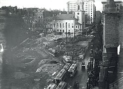 Subway construction, 1896