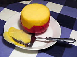 Small, spherical Edam cheese