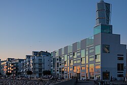 Västra hamnen, Turning Torso at the right.