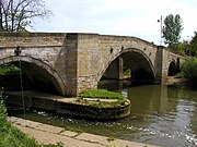 The road bridge at Stamford Bridge over the River Derwent