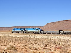 TransNamib's Train near Kolmanskop, Namibia.