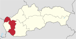 Region de Trnava - Localizazion