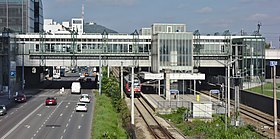 Ansicht der Station von Südosten