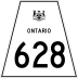 Highway 628 marker