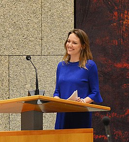 Bente Becker in de Tweede Kamer (2018).