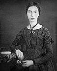 A photograph of Emily Dickinson