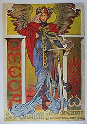 Affiche pour Oméga, cycles (1895)