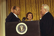 President Ford's swearing in ceremony at the White House