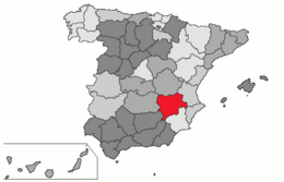 Elche de la Sierra – Mappa