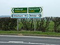 File:Road signs at the B6309, A696 junction - geograph.org.uk - 156841.jpg