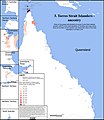 Geographical distribution of people with Torres Strait Islander ancestry[55]