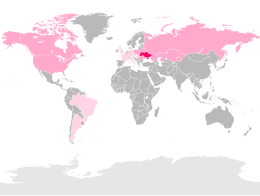 Mapa de distribución