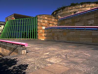 The Neue Staatsgalerie in Stuttgart, Germany, by James Stirling (1977–1983)