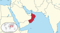 Location Map of Oman