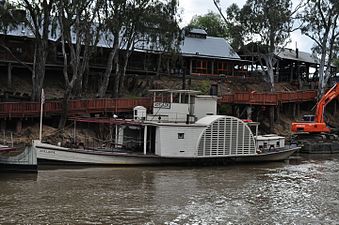 PS Adelaide at Echuca wharf.