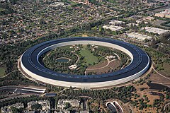 Apple Park v Cupertinu v Kalifornii