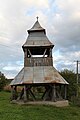 Glockenturm der Holzkirche in Nandra