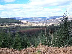 View of Strachur. Taken from hill Beinn Lagen Road leading to Strachurmore.