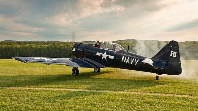 North American AT-6G-NF Texan (built in 1942).