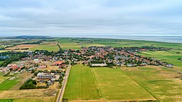 Luchtfoto van Hollum