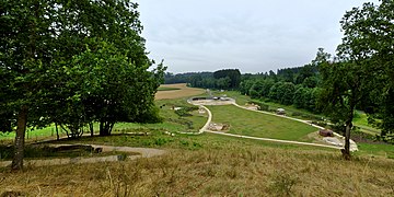 Vue d'ensemble de l'archéoparc de Vogelherd.