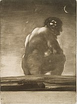 Francisco Goya, Géant assis, 1818