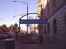 Spring Street entrance to Parliament station, March 2003