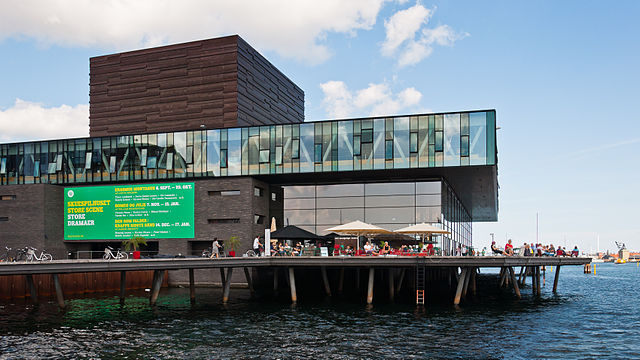 The Royal Danish Playhouse (Skuespilhuset) in Copenhagen Frederiksstaden, Denmark.