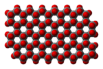 T.v.: Silikattetraedern, SiO4, en neosilikat och grunden för mer avancerade silikater. T.h.: Skiktsilikat.