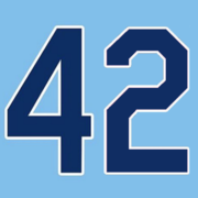 Jackie Robinson (2B). Retirado en toda la MLB el 15 de abril de 1997.