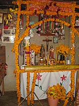 Altar tradicional Xantolo a Hidalgo