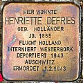 Stolperstein für Henriette Defries