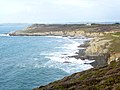 Plomodiern : la pointe de Talagrip vue depuis la pointe située au nord-ouest de l'anse de Ty Mark 2.