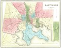 Image 24Baltimore Street Map, 1838 (from History of Baltimore)