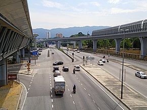 Federal Highway 15 from Pedestrian Bridge to MRT Kampung Selamat (220717) 1.jpg