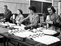 Image 63Workers inspecting practice bombs at a factory in South Australia during 1943 (from Military history of Australia during World War II)