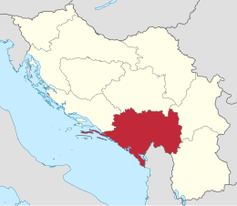 Banovina della Zeta – Localizzazione