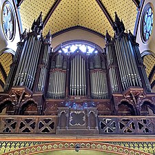 Le grand orgue Merklin de tribune, créé pour l'Exposition universelle de 1855.