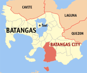 Localisation de Batangas