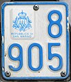 Moped plate