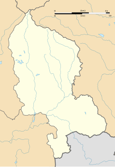 Mapa konturowa Territoire de Belfort, blisko centrum na prawo u góry znajduje się punkt z opisem „Angeot”