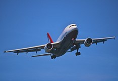 Swissair white livery, front