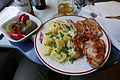 Image 17Baked potatoes with steak and cucumber salad (from Culture of Romania)