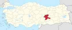 Malatya'nın konumu